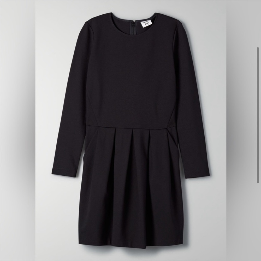 🖤 SUNDAY BEST (ARITZIA) Tartine Long-Sleeved Black Dress. Size 00. Great Cond! - Picture 2 of 10